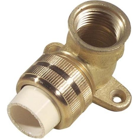 Gomito a vite con staffa di montaggio KW/GW PVC-C 1/2""