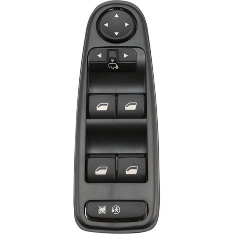 Leve Vitre Retroviseur avant gauche Compatible avec Citroen C4, Picasso, 6554YH 6554.YH 9 Pins Boutons Commande