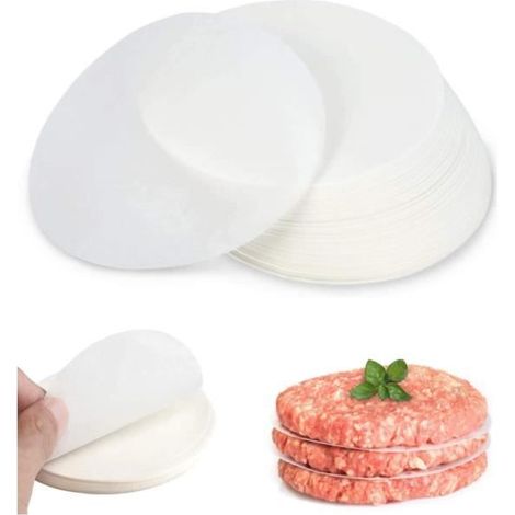 Papier à hamburger - Tang Yuan - 11 cm - Antiadhésif - Résistant aux températures élevées - Multi-usages (1/4)