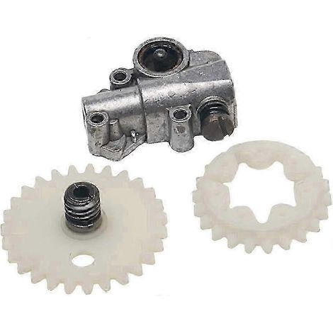 Kit de pompe à huile et roue dentée à vis sans fin compatible avec les tronçonneuses Stihl 028, 038, 048, MS380 et MS381 (réf. 2025).