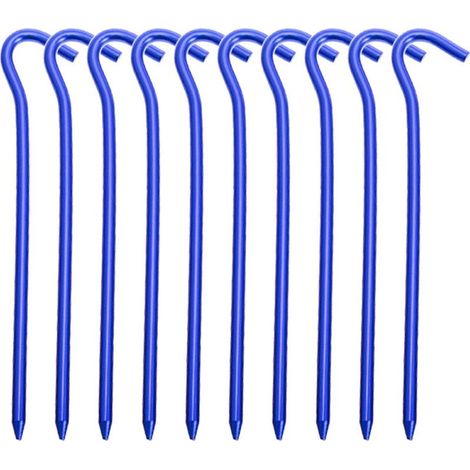 Piquets de tente, 10 pièces, piquets de tente en aluminium (1/5)