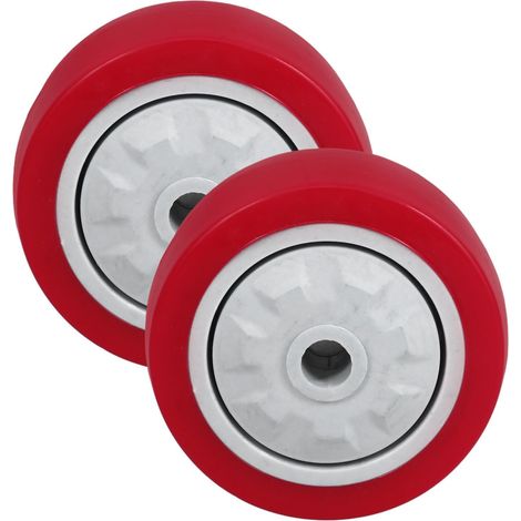 Kit de 2 roulettes pour chauffage terrasse, silencieuses en PVC meubles et chaises bureau, (1/5)