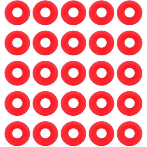 25 guarnizioni in silicone rosso Grolsch per bottiglie con tappo a scatto, guarnizioni per bottiglie di birra fatta in casa, guarnizione in silicone per tappo a scatto Grolsch -Crezuo (1/4)