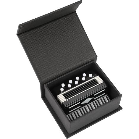 Modèle d'accordéon, modèle miniature durable unique beau créatif pour la décoration de cadeau d'anniversaire/de Noël (1/5)