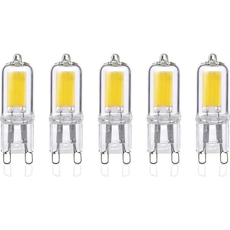 Set di 5 lampadine LED G9 da 2W, luce bianca fredda 6000K, 250 lumen, angolo del fascio luminoso di 360°, 80+ Ra, AC 220-240V, non dimmerabili. - AquaForge (1/4)