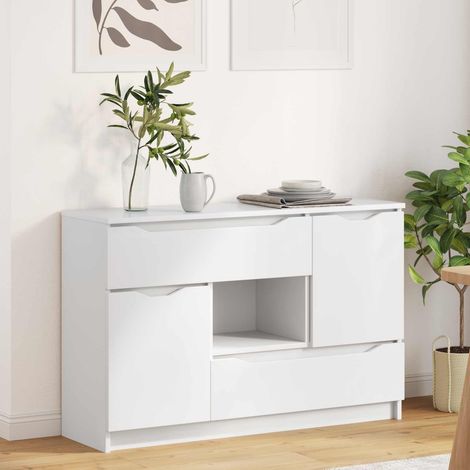 vidaXL Credenza Bianco 100 x 30 x 65,6 Legno ingegnerizzato (1/5)