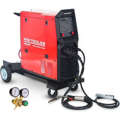Mw Tools – Poste à souder MIG 300A – Soudage synergie avec écran LCD – Réglage automatique courant – Pour acier, aluminium, inox – MIG305I - FLUX 300 A (1/5)