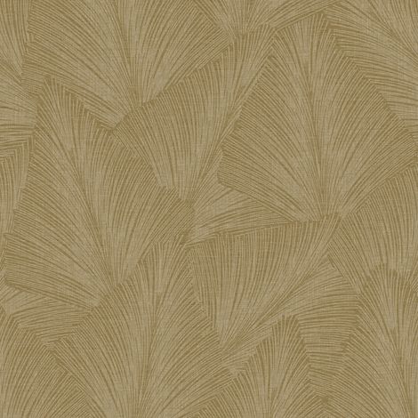 Superfresco Easy Vliestapete Maya Grafik Blatter Gold 10mx52cm
