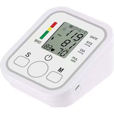 Tensiomètre électronique Portable, Type brassard domestique, sphygmomanomètre avec écran LCD, mesure précise (1/4)