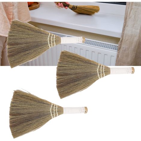 Brosse à Main Ensemble 3PCS Remplacement Miscanthus Doux Bois Plaque Escalier (1/5)