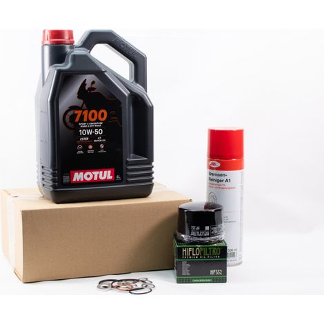 Kit Entretien Vidange Standard pour MOTO GUZZI MILLE 1000 GT de 1990 à 1994 - MOTUL 7100 10W50 4L
