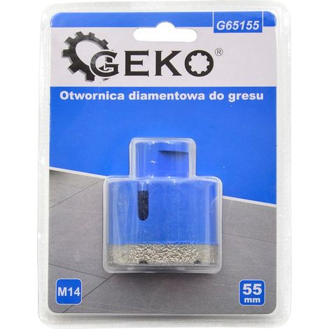 Scie cloche diamantée pour grès cérame 55 mm M14 (20) (1/2)