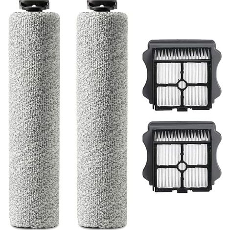 Rouleau Brosse de Rechange pour Tineco iFloor 3/Floor ONE S3 aspirateur sec et humide sans fil, 2 rouleaux de brosse + 2 filtres (1/5)