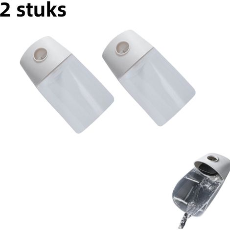 Rallonge de robinet en 2 parties, pour lavabo, adaptée aux enfants et aux bébés, aide au lavage des mains, tube d'extension anti-éclaboussures, version allongée, beige (1/5)