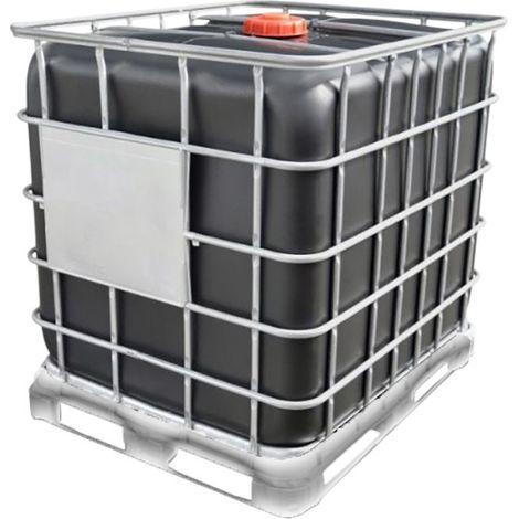 Cuve de stockage 1000l ibc poche rénovée grillage opaque noire