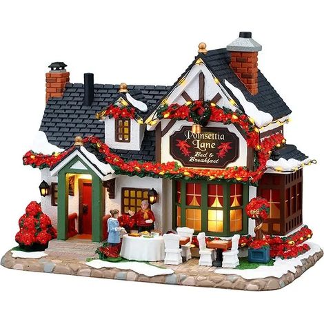 Bed & Breakfast Lemax Poinsettia Lane 23,3 × 15,1 × H17,8 cm bioclimatique (1/4)