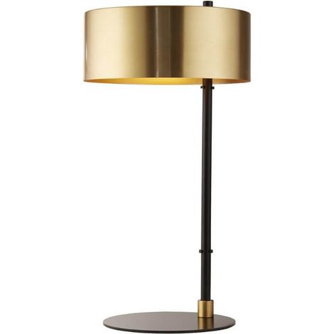 Lampe de table noire Knox Ø 25 cm - EU20224-1GO