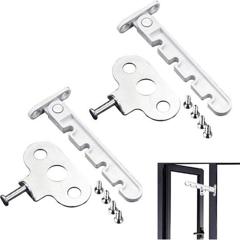 Juego de 2 cerraduras para ventanas para mayor seguridad y ventilación. (1/5)