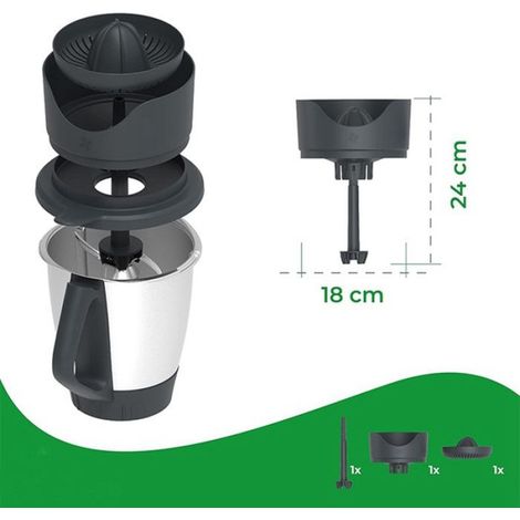 Separateur De Jus - Pour Thermomix TM5 TM6 TM31 - Presse-Agrumes Manuel - Panier Extracteur Citron Orange - 1 Piece (1/4)