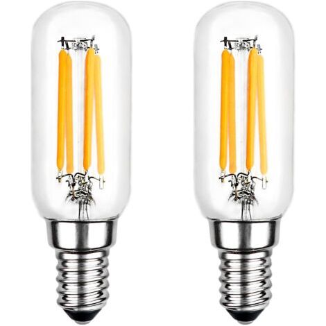 Ampoule LED pour Hotte de Cuisine T25 E14 4W Blanc Froid 6000K, 400LM, Équivalent Lampe de Hotte 40W E14, Ampoule Filament Tubulaire LED pour Hotte Aspirante, non-dimmable, lot de 2 (1/5)