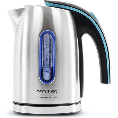 Hervidor de agua eléctrico thermosense 220 steel, potencia 1630w, capacidad 1,2l, filtro antical desmontable, acero inoxidable, (1/5)
