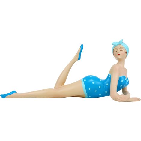 Statuina in resina blu raffigurante un marinaio - Decorazione nautica per casa, ufficio e regalo unico