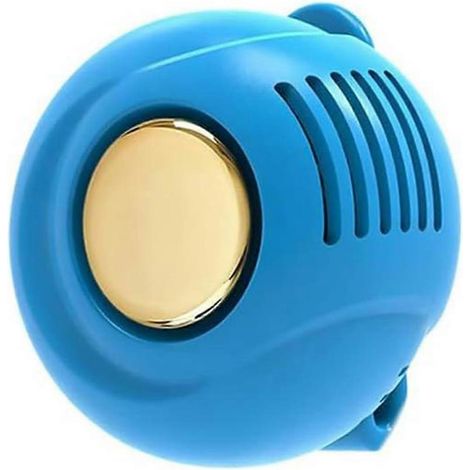 Ventilateur portable silencieux 360° rechargeable 3 vitesses, longue autonomie, bleu ciel, pour extérieur, voyages, bureau et domicile (1/5)