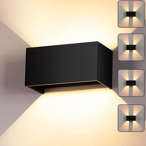 24W outdoor wall light, indoor/outdoor wall light, IP65 waterproof, 3000K warm white light