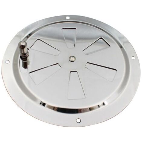 Grille de Ventilation Rond, Ouverture d'aération réglable Évent d'Aération en Acier Inox Entrée et évacuation d'air(5 in) (1/4)