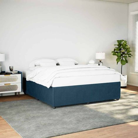 Bettgestell Blau 200x200 cm Samt (1/5)