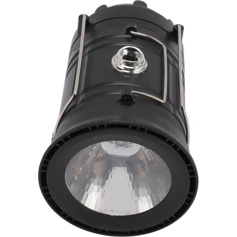 Faltbare, tragbare, batteriebetriebene LED-Campingtaschenlampe, wasserdicht, 2 Lichtquellen, für Notfälle, zum Wandern im Freien (1/5)