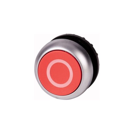 Bouton-poussoir affleurant à rappel rouge 0 - M22-D-R-X0 - 216605 - Eaton