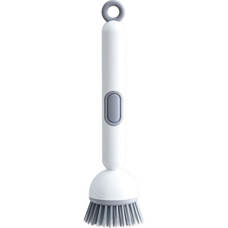 Cepillo para platos - Con dispensador de jabón, limpiador de cocina, para sartenes, fregadero, vasos y baño. (1/2)