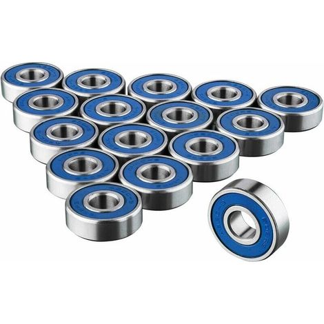 Roulements 608rs - Diamètre Intérieur 8 mm - Diamètre Exterieur 22 mm - Largeur 7 mm - Pour Skateboard - 16 Pièces (1/5)