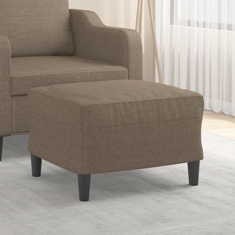 Repose-pied/Tabouret Bas pour Maison Salon Chambre Taupe 60x50x41 cm Tissu -BV42259 (1/5)