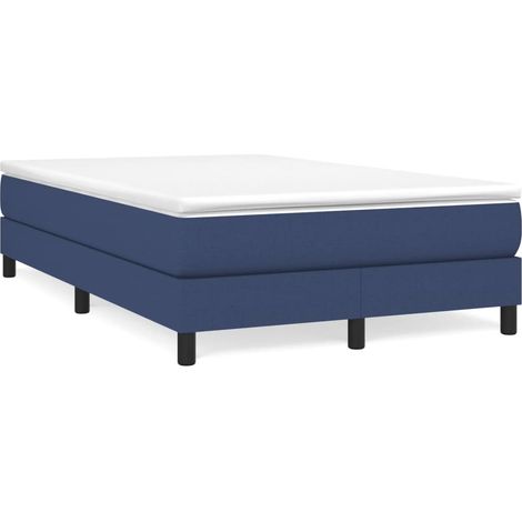 Maison Exclusive - Boxspringbettgestell Blau 120x200 cm Stoff