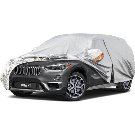 Vollgarage Autoabdeckung für BMW X1 (2009-2025) Wasserdicht & Atmungsaktiv Silber (1/5)
