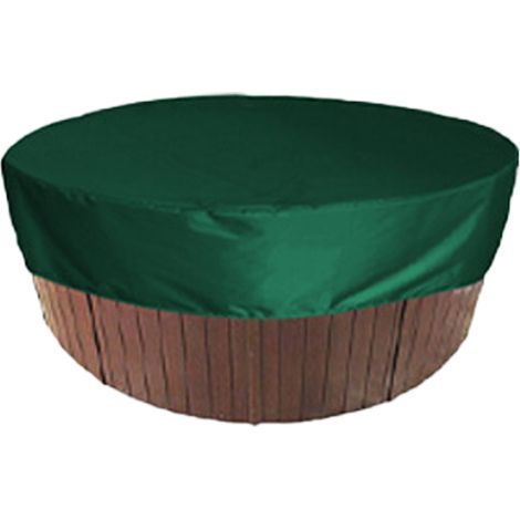 Runde Poolabdeckung, Solar-Poolabdeckung, UV-Schutz und wasserdichte Spa-Abdeckung, Outdoor-Spa-Badewannenabdeckung – Grün 200 x 30 cm (1/5)