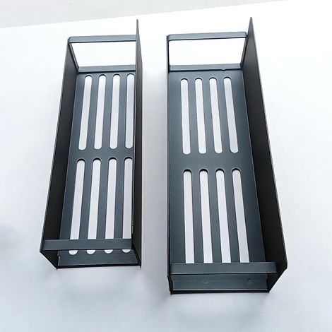 Support Magnétique, Acier au Carbone, 2 Pièces, Noir Carbone (1/5)