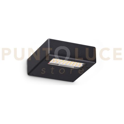 Ideal Lux Applique moderna TAB 1 luce LED integrato nero alluminio metallo