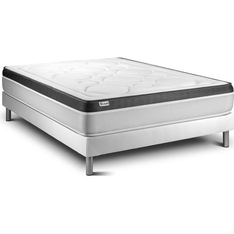 Matratzenset VITAL ERGO 180 x 200 cm Bettrahmen Kit weiß