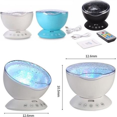 Projecteur Lumières Ciel étoiles Lampe Veilleuse LED Décoration Chambre Enfant Blanc
