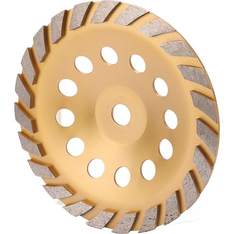 Disque diamant hélicoïdal 230mm pour meulage béton et pierre, ponçage abrasif universel. (1/5)