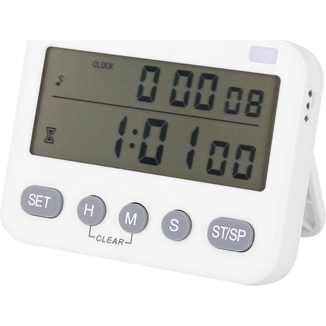 Ménage Cuisine Cuisson Minuterie Vibreur Muet Alarme Horloge Rappel Rappel avec Fonction De Mémoire (1/5)