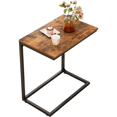 Tavolino da salotto 55x35x65 cm, finitura marrone, ideale per ogni ambiente. (1/5)