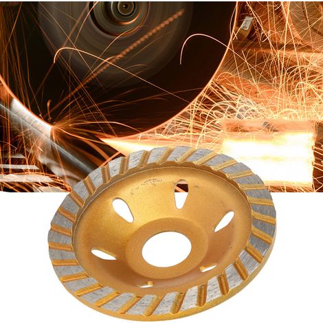 Disque de meulage diamanté en forme de bol de 100 mm (4 pouces) pour pierre, béton et granit, outil n° 2 (1/5)