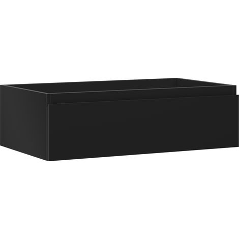 Mexen Orio Badezimmerschrank für Waschtisch 80 cm, 1 Schublade, schwarz matt - 91A10-08023-1-BF71 (1/5)