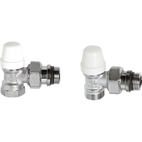 Serrure avec raccords coudés pour tuyau en fer Caleffi 431 3/4" (1/3)