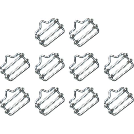 Electra Breitbandverbinder Metall, 40mm, 10er Set - sichere Verbindung von Weidezaunbändern