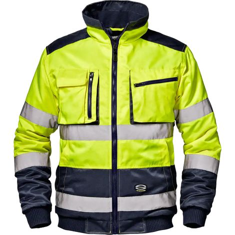 SIR SAFETY SYSTEM MORGAN Blouson de travail haute visibilité jaune et bleu Taille XL
